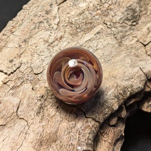Fall fumed glass marble, wigwag implosion