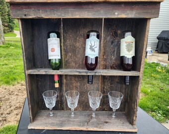 Rustic Reclaimed Wine Rack