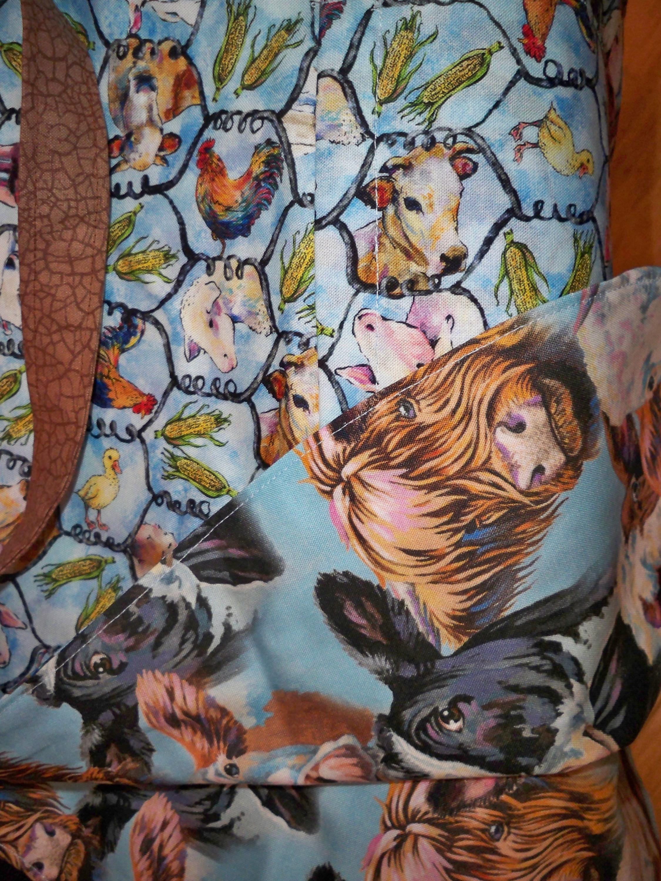 Adult Wrap Backless, Reversible Aprons, One Size Fits All! Vintage ...