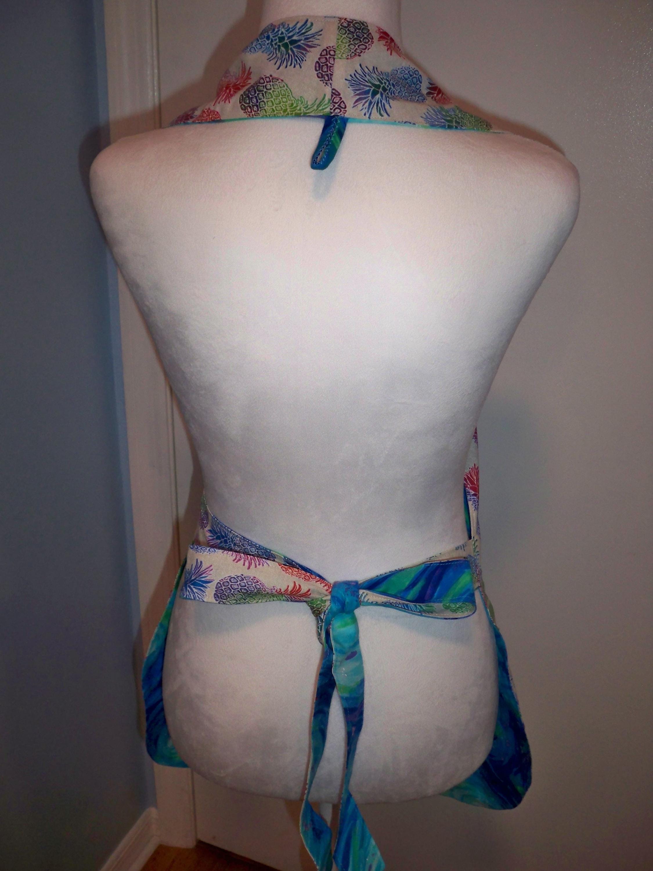 Adult Wrap Backless, Reversible Aprons, One Size Fits All! Vintage ...