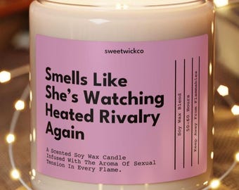 Heated Rivalry Candle, Heated Rivalry Gifts, Heated Rivalry Birthday, Heated Rivalry Birthday Gift, Heated Rivalry Party