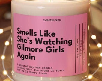 Gilmore Girl Candle, Mother Daughter Gift, Lorelai and Rory, Stars Hollow Autumn Candle, Cozy Fall Comfort Show Gift