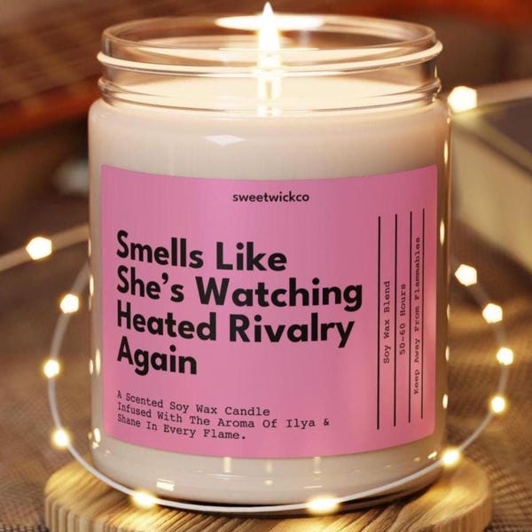 Heated Rivalry Candle, Heated Rivalry Gifts, Heated Rivalry Birthday, Heated Rivalry Birthday Gift, Heated Rivalry Party