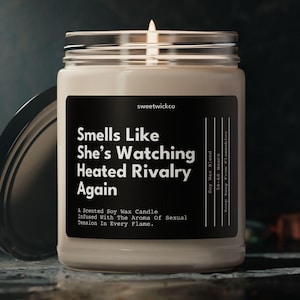 Smells Like She's Watching Heated Rivalry Again Candle, Heated Rivalry Candle, Heated Rivalry Merch