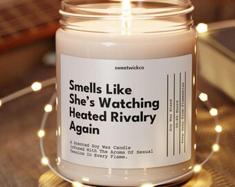 Heated Rivalry Candle Gift, Heated Rivalry Candle, Heated Rivalry Merch, Bookish Gift for Romance Readers