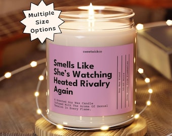 Smells Like She's Watching Heated Rivalry, Heated Rivalry Candle, Heated Rivalry Merch