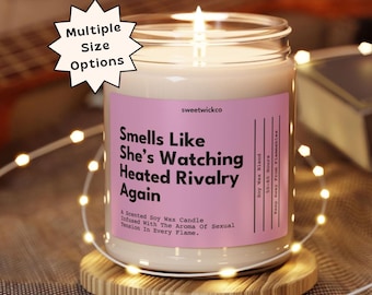 Smells Like She's Watching Heated Rivalry, Heated Rivalry Candle, Heated Rivalry Merch