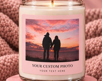 Custom Photo Candle, Personalized Photo Gift,  Pet Memorial Candle, Personalized Memorial Candle, Photo Memory Gift