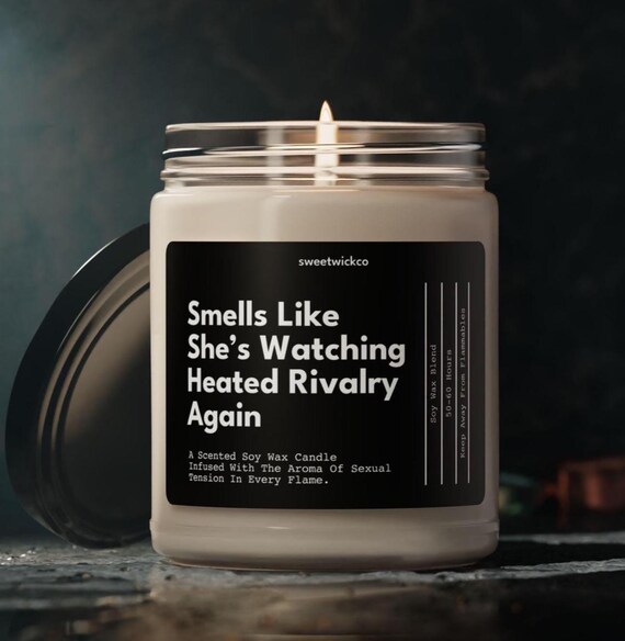 Funny Heated Rivalry Candle For Her, Heated Rivalry Candle, Heated Rivalry Merch