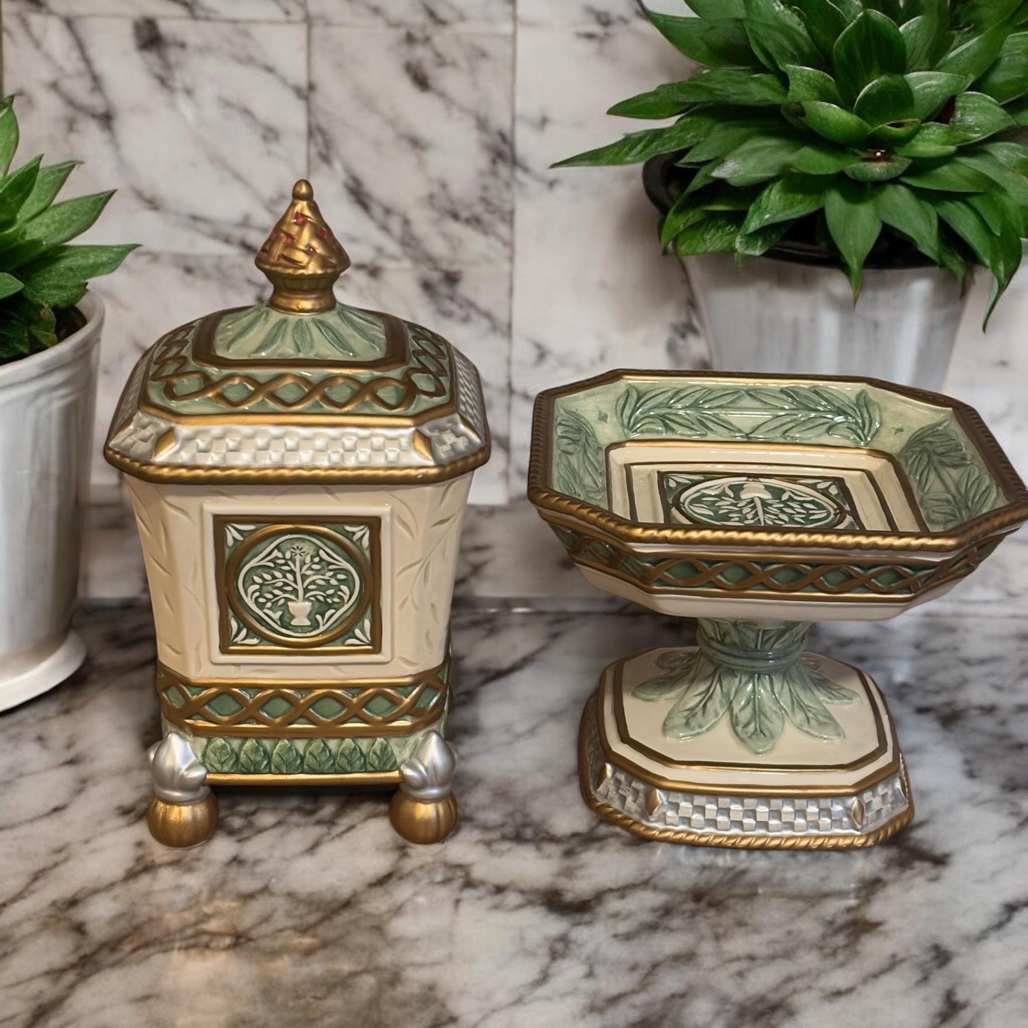 Fitz and Floyd Vase - Etsy