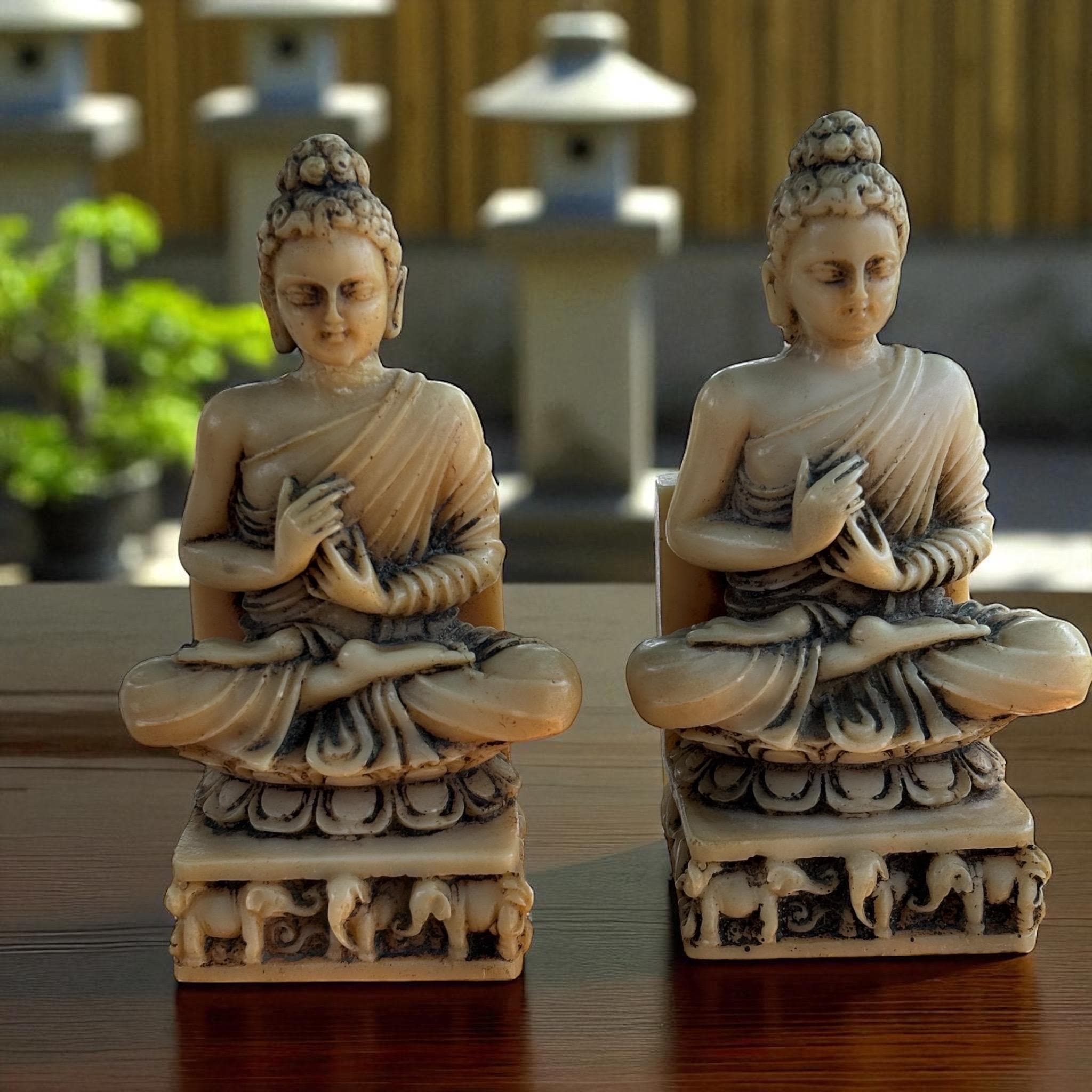 Vintage Buddha Siddhartha a Gautama Pair of Bookends - Etsy