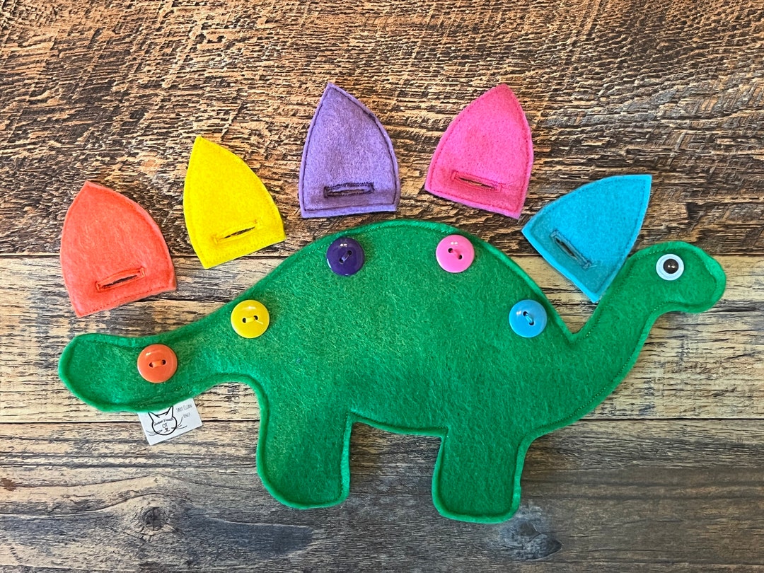 Dino With Button Spikes - Etsy