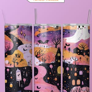 Halloween Party Slim 20oz Tumbler Wrap
