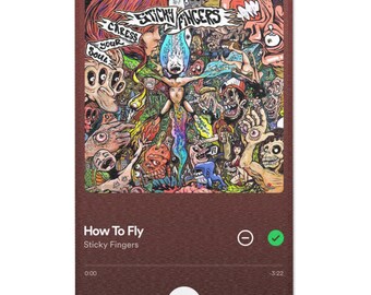Sticky Fingers 'How to Fly' Inspired Area Rug | Indie Rock Home Decor | Soft and Durable | Unique Accent Piece