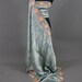 Fabulous Silver Organza Tissue Embroidered Designer Saree