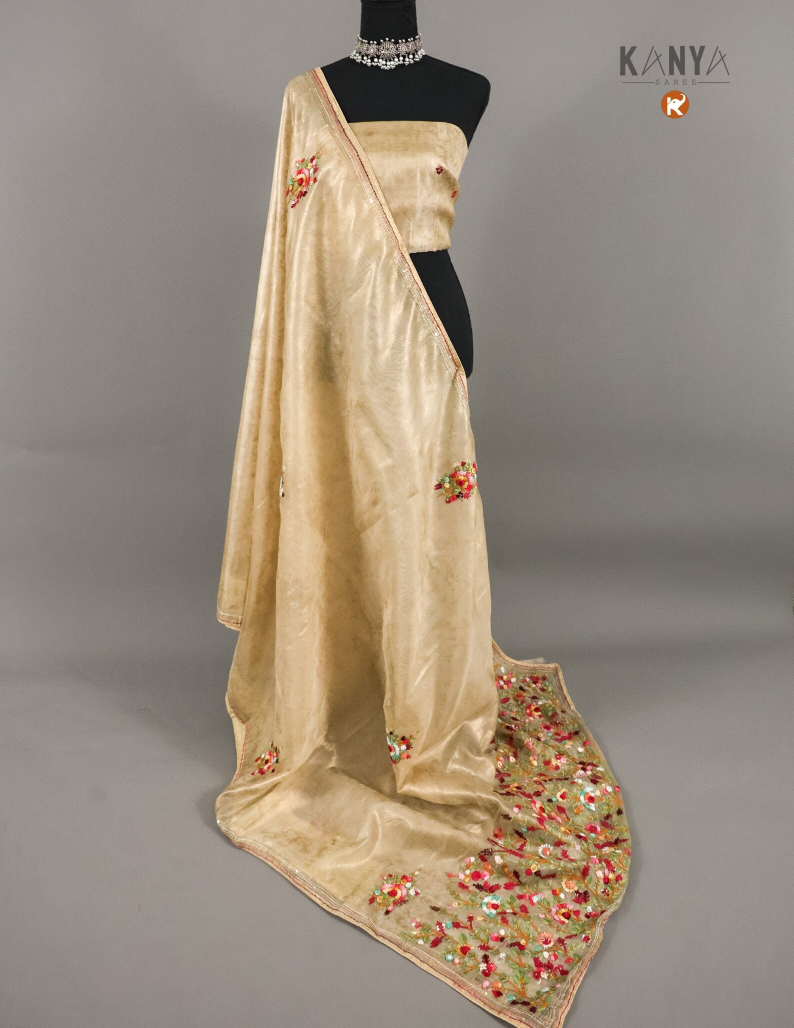 Tissue Organza Saree main image 0