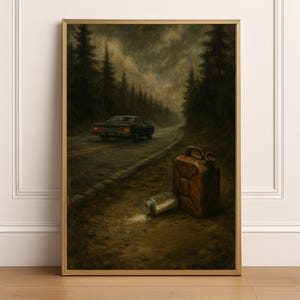 Supernatural Car Wall Art Print Decor Ghost Hunting Print Paranormal Halloween Decor Spooky Sci-Fi Poster Printable October Artwork