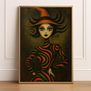 Glamorous Witch Hat Green - Etsy display picture 3