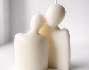 Modern Sculptural Soy Candle | Minimalist Decorative Home Accent | Luxury Scented Interior Piece