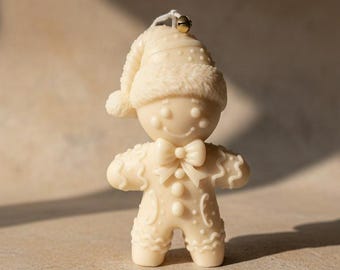 Christmas Candle – Gingerbread Man Soy Ornament | Holiday Decor & Gift Ready