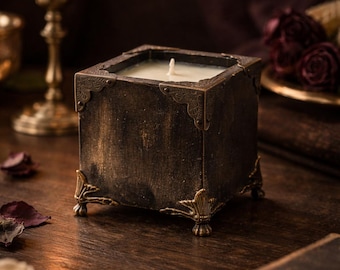 Handmade Sculptural Wax Candle | Gothic Valentine's Decor