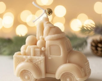 Christmas Candle – Retro Truck Soy Candle | Holiday Decor | Ready to Gift