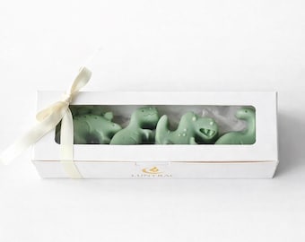 Handcrafted Dinosaur Candle Set – Baby Shower Gift