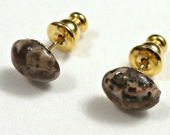 Natural Stone Jasper Pierced Earrings