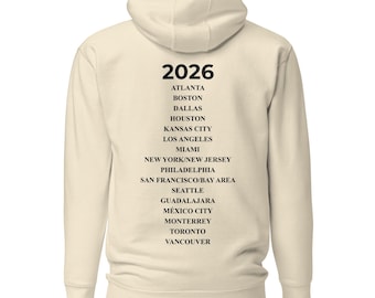 2026 Summer World Cup Host Cities Hoodie | Minimalist Design