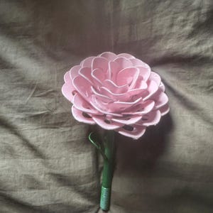 Large welded metal flower