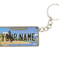 Utah Hand Stamped Keychain | Utah Outline Key Chain - Etsy