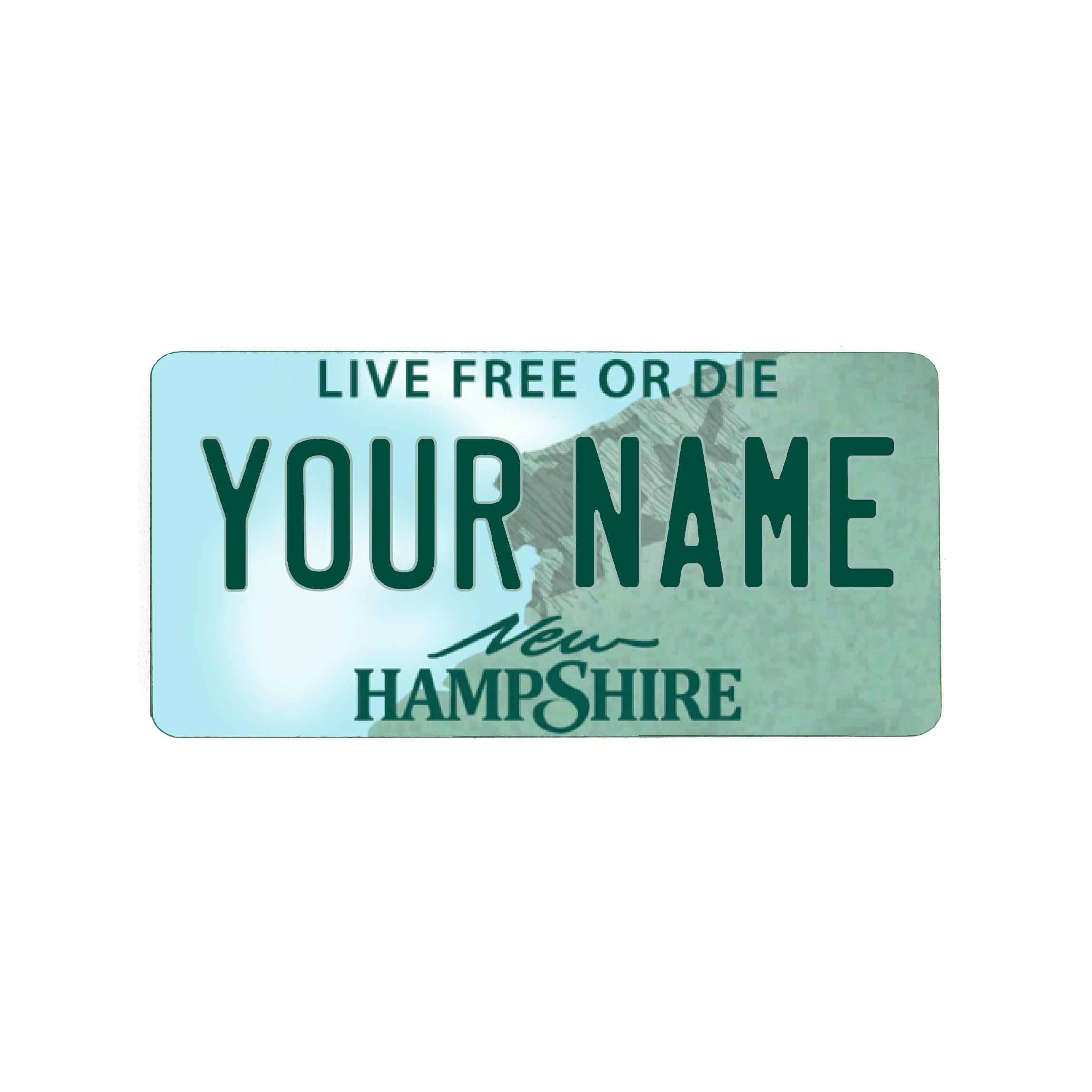 Magnete Da Frigo Souvenir New Hampshire – Mappa E Punti Di Riferimento In PVC (Collezione) - 4
