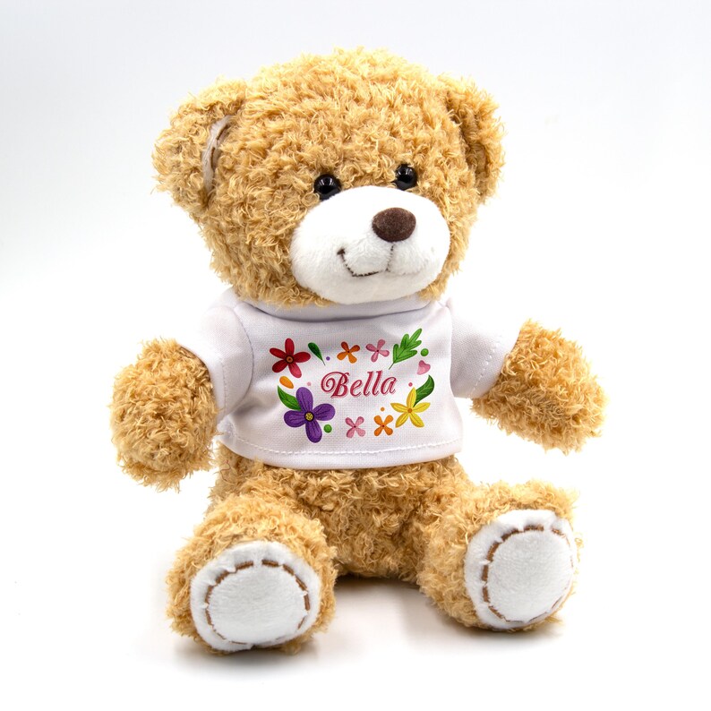 Personalized Teddy Bear - Custom Soft Plush Bear With Name or Message ...