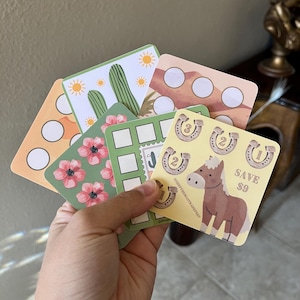 Desert Themed Tiny Easy Savings Challenges A6 Envelope Inserts for Cash Envelopes | Budgeting Sinking Funds Stuffing Savings Low Income