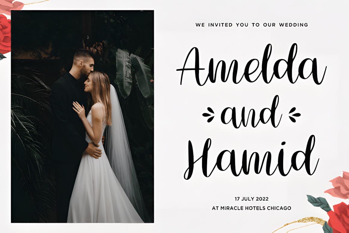 Romantic Script Font Bundle | 25 Wedding Calligraphy Fonts for ...