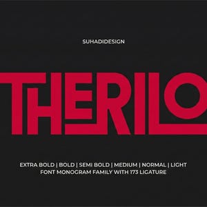 Paquete de fuentes de monograma | Sans Serif negrita con ligaduras | Fuente de nombre personalizada para Cricut y Silhouette | Fuente para logotipos de boda | Archivos de vinilo | OTF