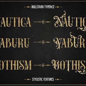 Bull Stand Victorian Font, Ornate & Elegant Typeface Inspired by the Victorian Era, Victorian Font, Ornate Font, Vintage Font, Elegant Font