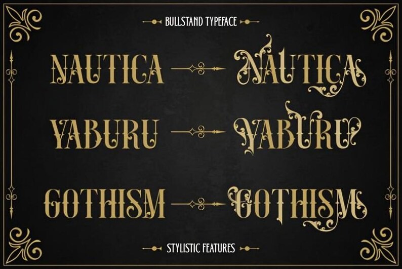 Bull Stand Victorian Font, Ornate & Elegant Typeface Inspired by the Victorian Era, Victorian Font, Ornate Font, Vintage Font, Elegant Font