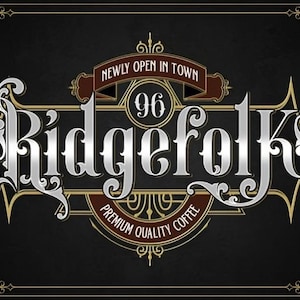 Bull Stand Victorian Font, Ornate & Elegant Typeface Inspired by the Victorian Era, Victorian Font, Ornate Font, Vintage Font, Elegant Font