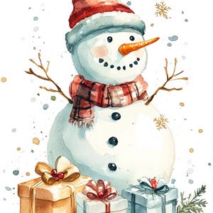 Scarica il motivo da stampare: pupazzo di neve, Natale, immagini clipart per creare cartoline, scrapbooking, scarica il motivo da stampare