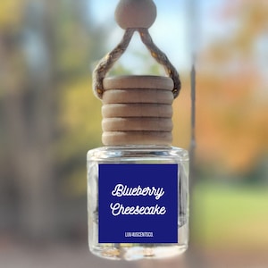 Blueberry Cheesecake Scented Car Diffuser, Hanging Car Freshener