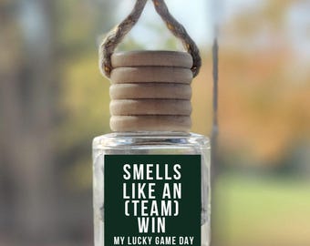 Smells Like A Sports Win Scented Hanging Car Freshener | Football Sunday Gift | Game Day Diffuser | Philadelphia | Personalized Car Diffuser