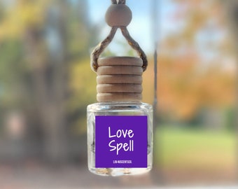 Love Spell Scented Car Diffuser, Hanging Car Freshener