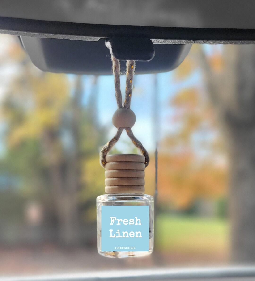 Fresh Linen Scented Car Diffuser Hanging Car Freshener Scented Cute Car ...