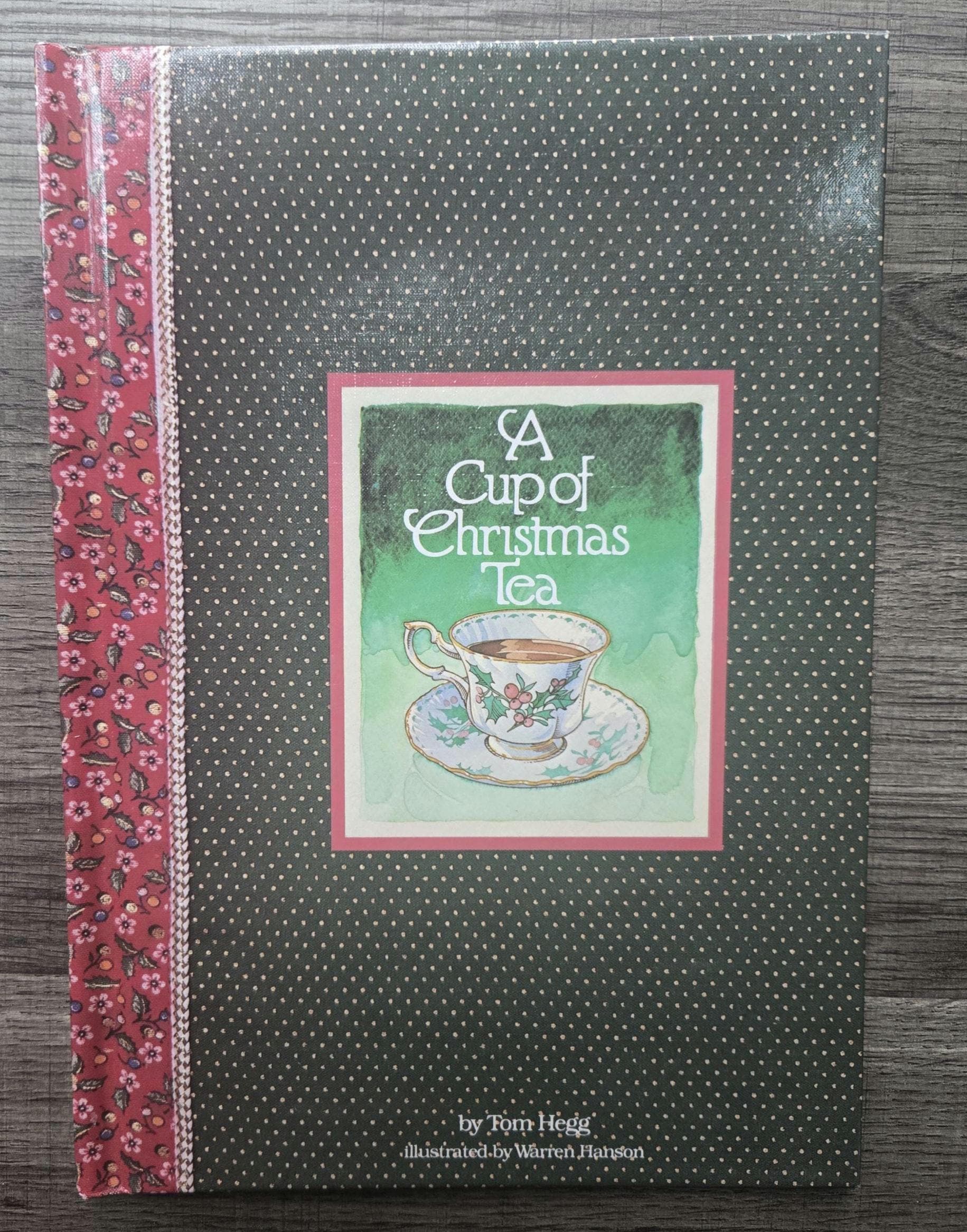 a cup of christmas tea - vintage children's books - holidays poems