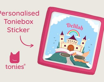 Adesivo personalizzato Story Time Toniebox - Castello arcobaleno (download digitale)