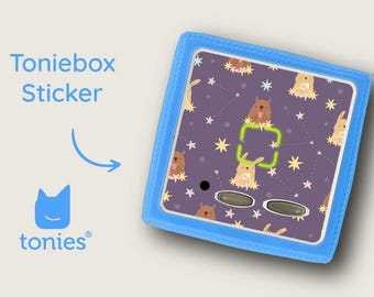 Adesivo Toniebox Sleepy Star Bunnies: Decalcomania della costellazione (download digitale)
