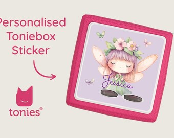 Adesivo personalizzato Fairy Toniebox Tonies - Fairy Tale Acquerello Pastel Girl - Download digitale istantaneo