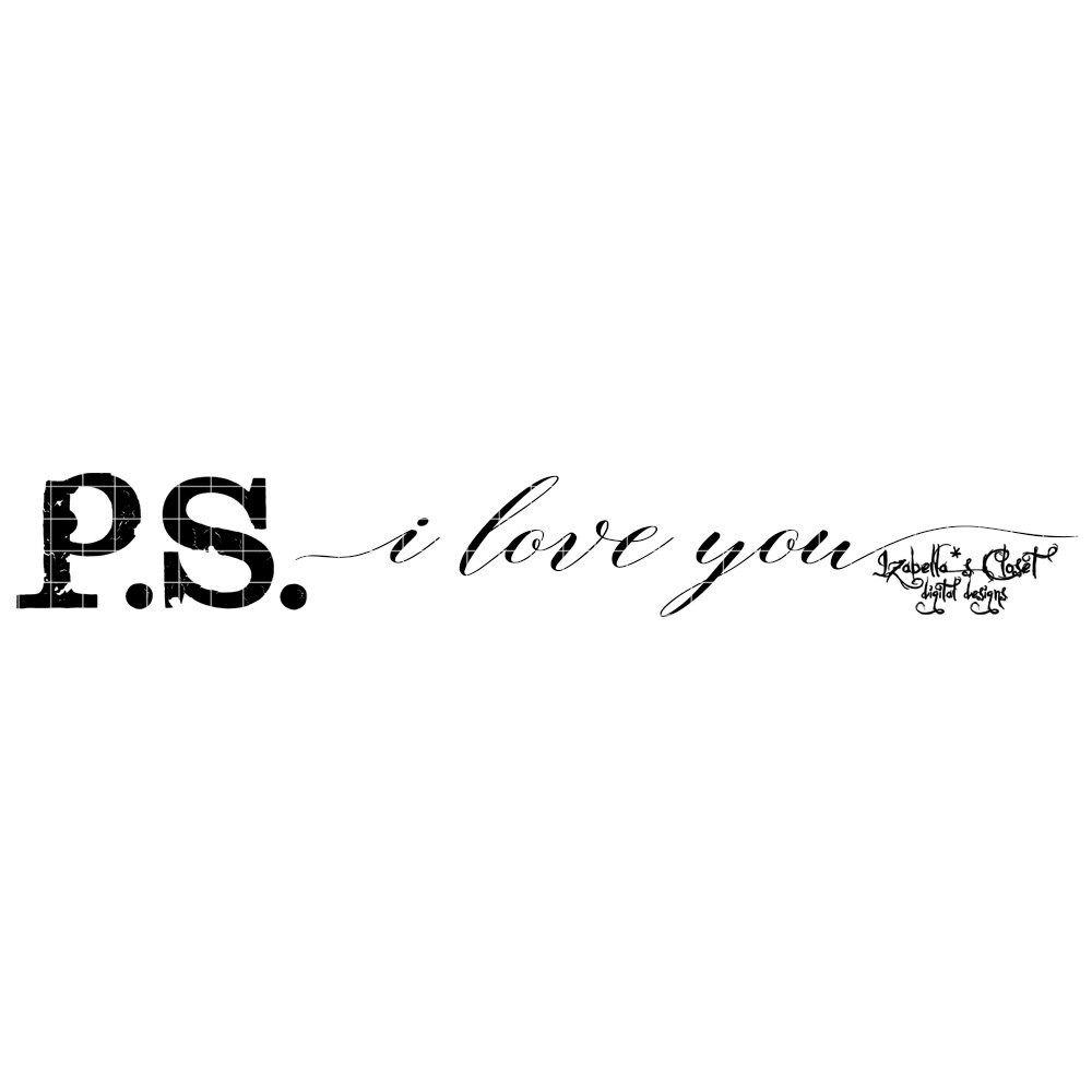 Download PS I Love You Him Vector Printable Cutable | Etsy