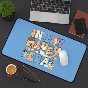 Bluey Era Desk Mat: Colorful Kids Playroom Decor - Etsy